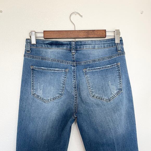 Boston Proper Skinny Weaved Ankle Mid Rise Jeans Woman's Size 27 - Picture 9 of 15